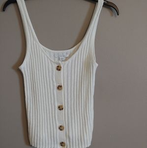 AE sweater button tank